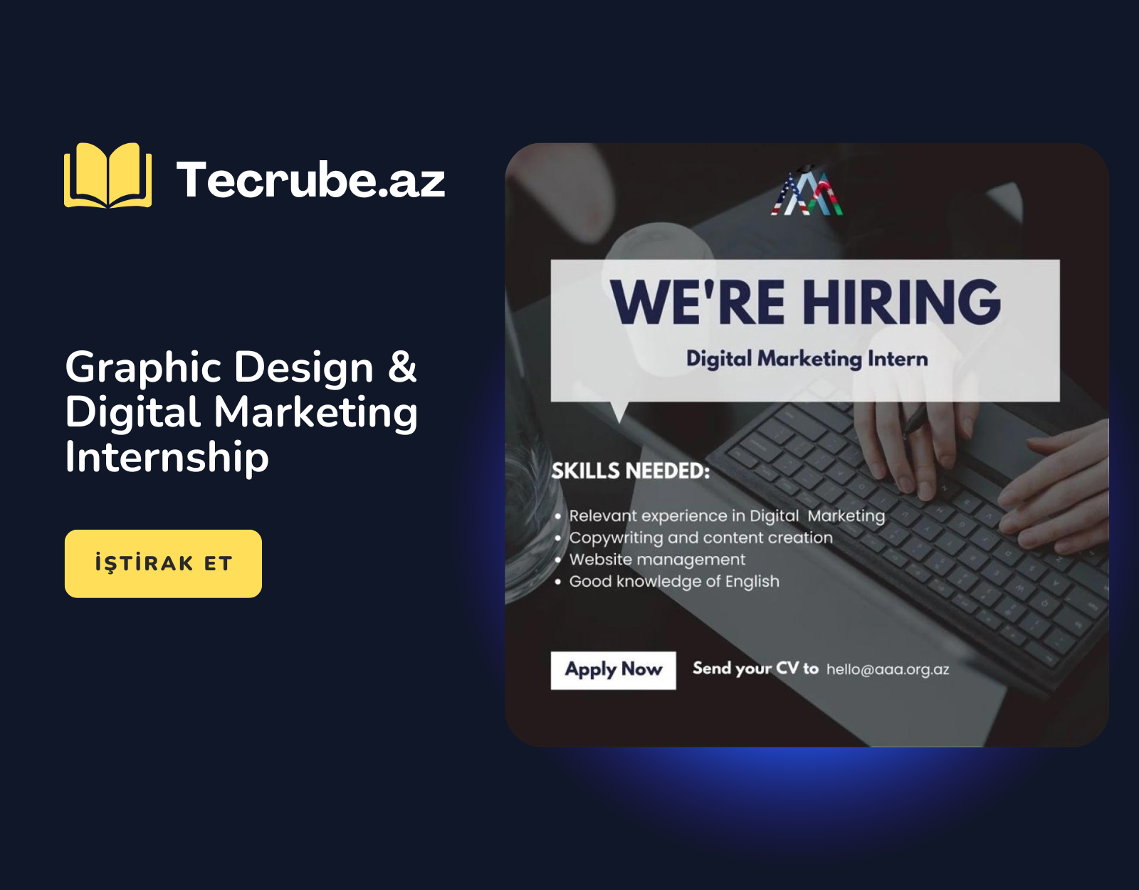 Graphic Design & Digital Marketing Internship - Təcrübə.az