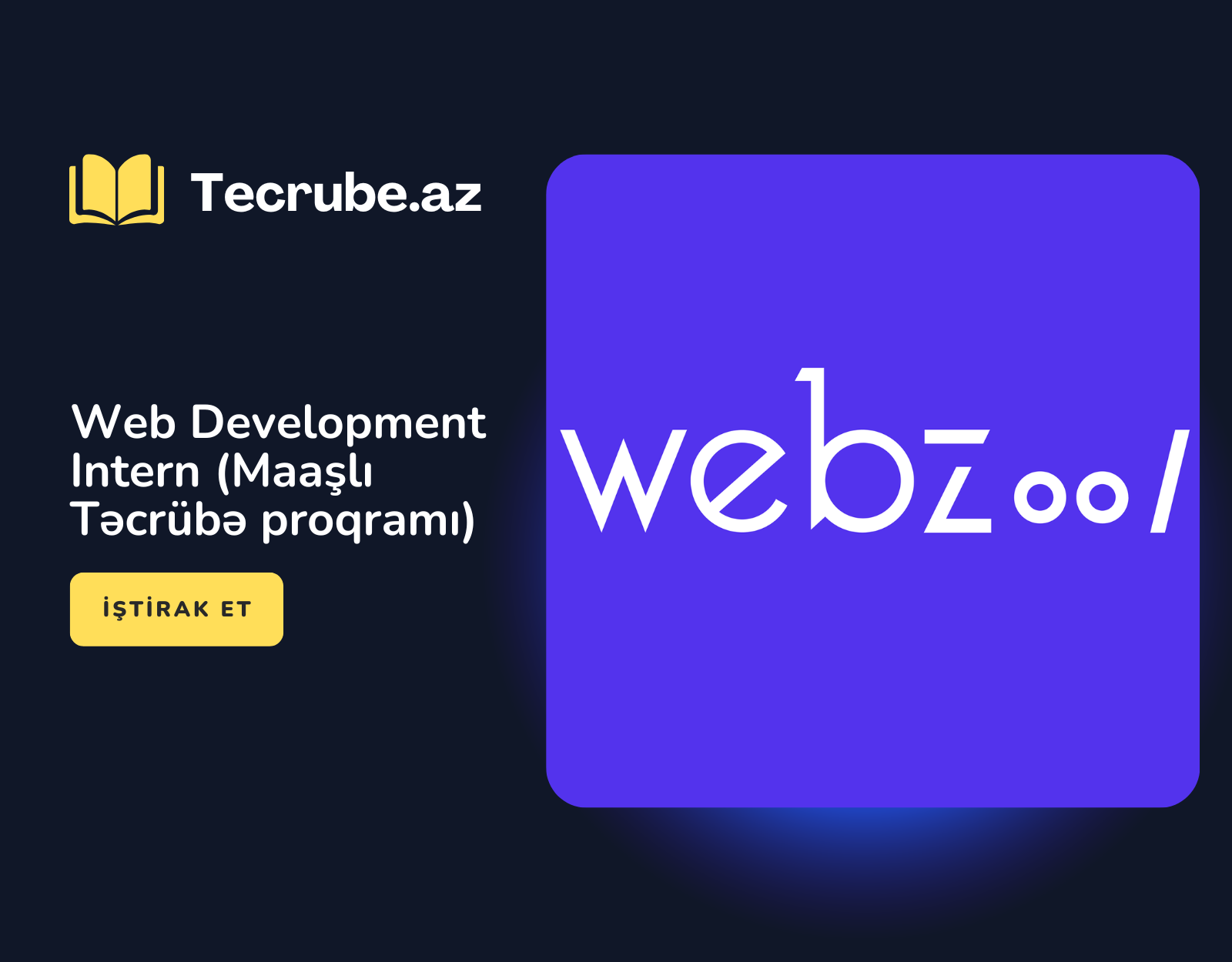 Web development intern maa l t cr b proqram t cr b az